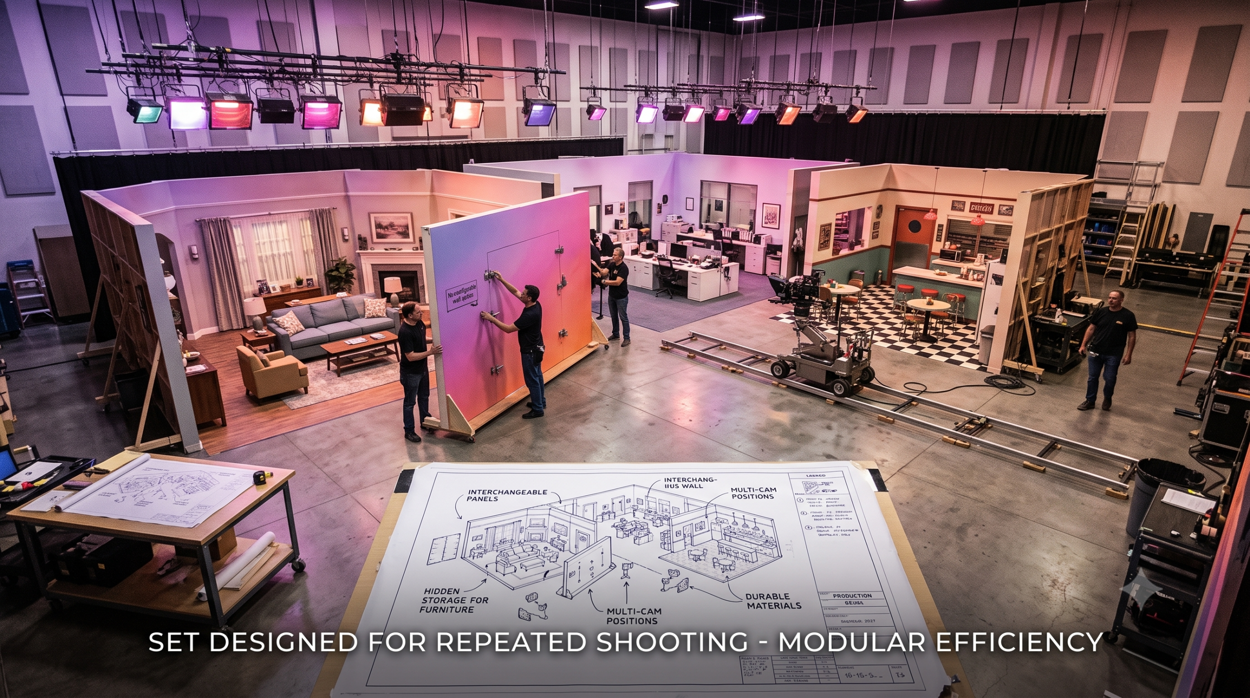 How TV Serial Sets Are Designed for Repeated Shooting